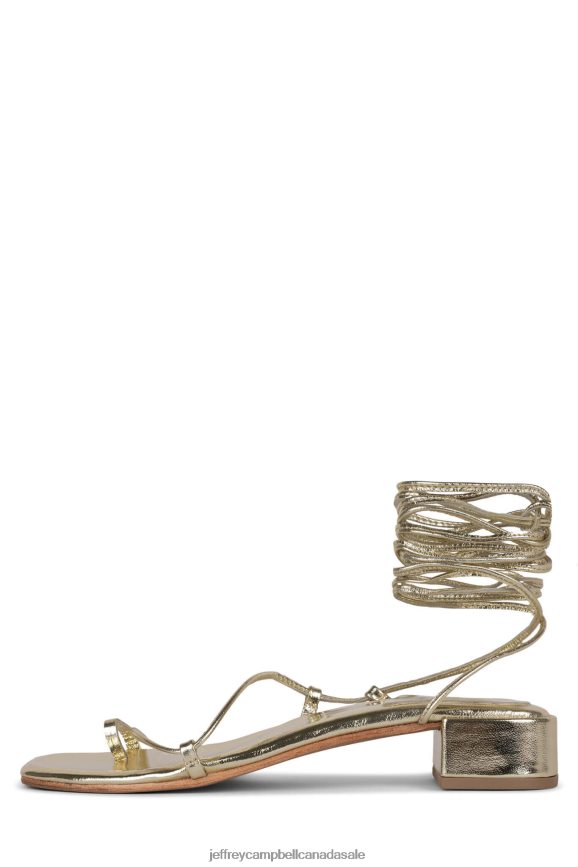 AGATE-2 Women Gold PLRNJH1598 Jeffrey Campbell Heeled Sandal