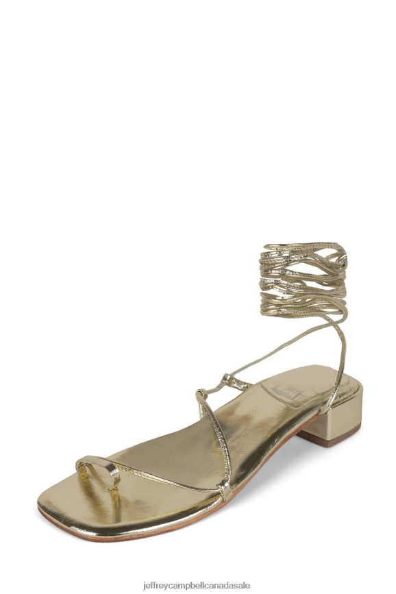 AGATE-2 Women Gold PLRNJH1598 Jeffrey Campbell Heeled Sandal