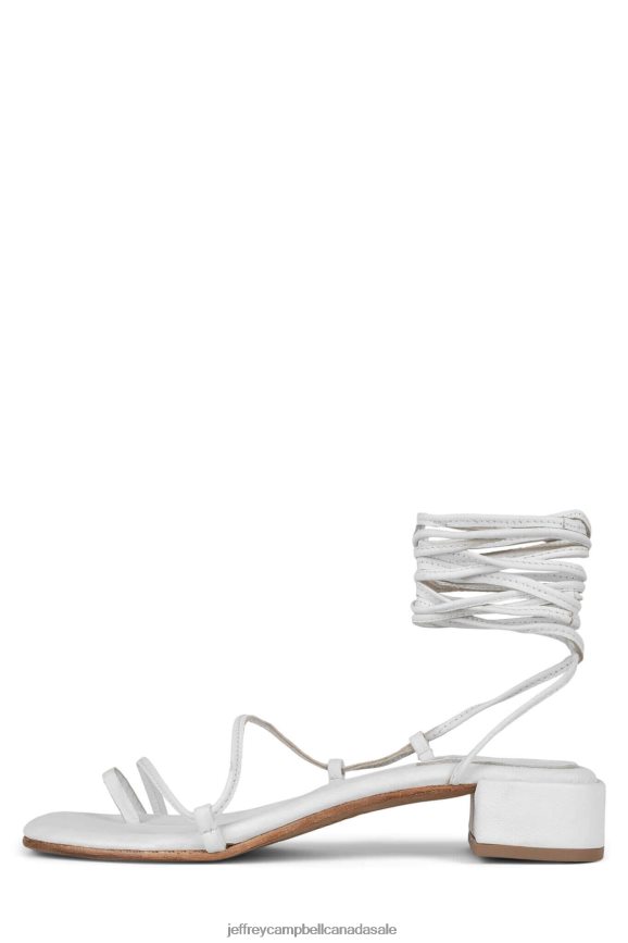 AGATE-2 Women White PLRNJH1596 Jeffrey Campbell Heeled Sandal