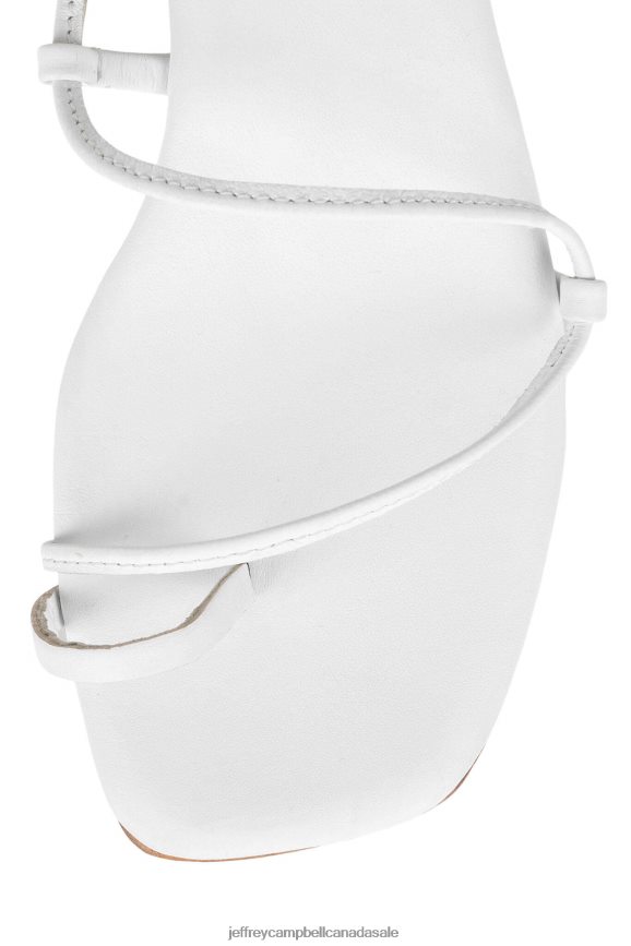 AGATE-2 Women White PLRNJH1596 Jeffrey Campbell Heeled Sandal