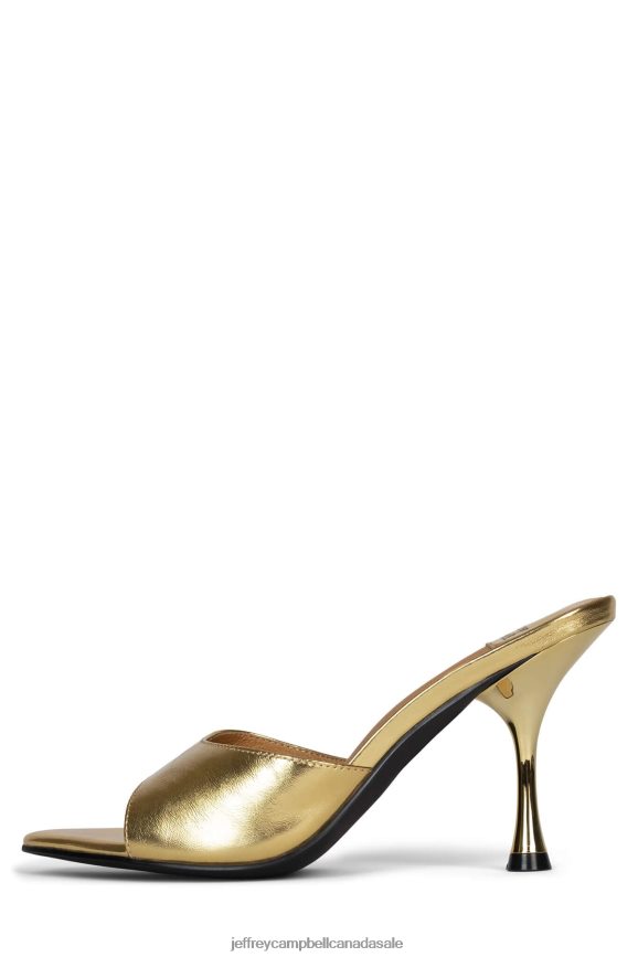 AGENT Women Gold Metallic PLRNJH105 Jeffrey Campbell Heeled Sandal