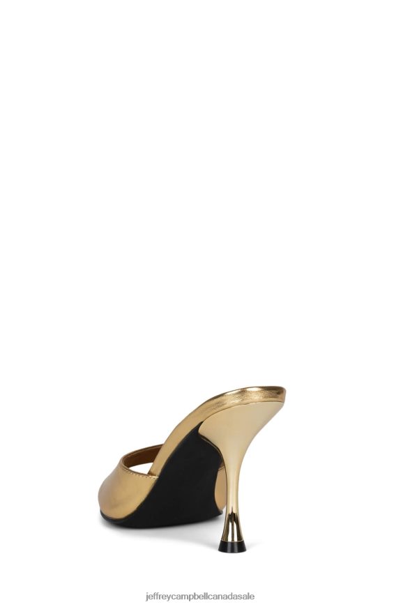 AGENT Women Gold Metallic PLRNJH105 Jeffrey Campbell Heeled Sandal