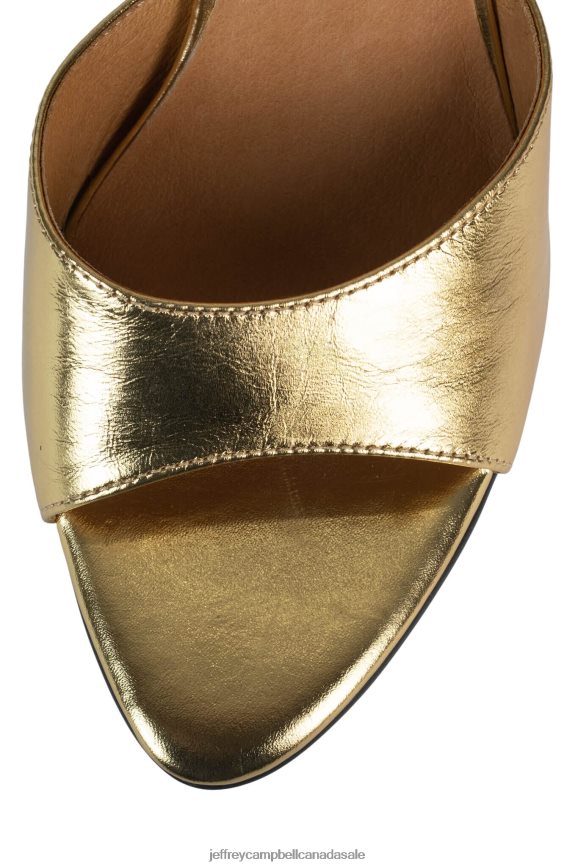 AGENT Women Gold Metallic PLRNJH105 Jeffrey Campbell Heeled Sandal