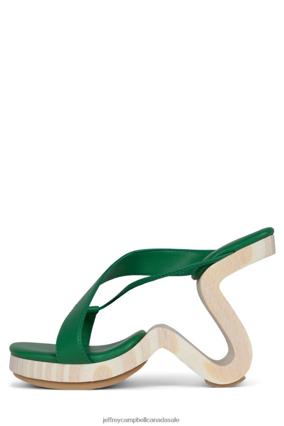 ARBELOS Women Green PLRNJH115 Jeffrey Campbell Heeled Sandal