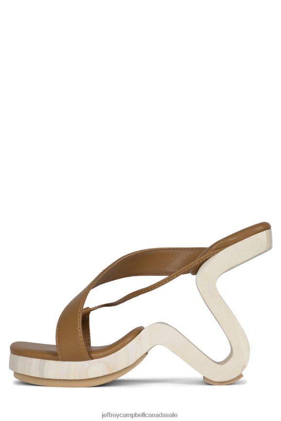 ARBELOS Women Natural PLRNJH113 Jeffrey Campbell Heeled Sandal
