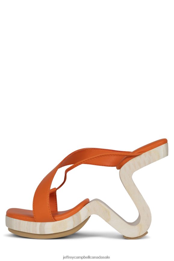 ARBELOS Women Orange PLRNJH114 Jeffrey Campbell Heeled Sandal