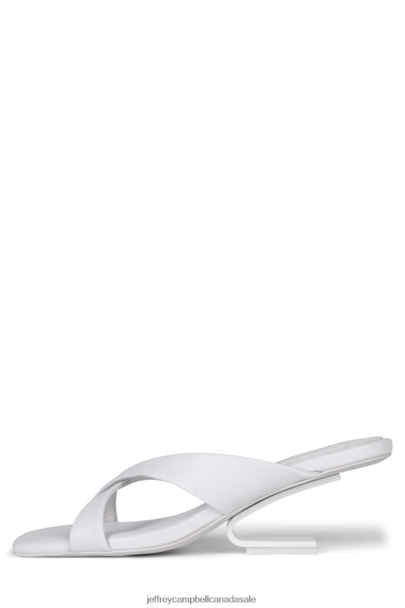 AT-EASE Women White White PLRNJH85 Jeffrey Campbell Heeled Sandal