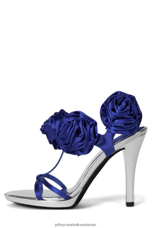 CAMELLIA Women Blue Silver PLRNJH1431 Jeffrey Campbell Heeled Sandal