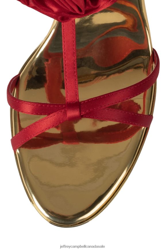CAMELLIA Women Red Gold PLRNJH1432 Jeffrey Campbell Heeled Sandal
