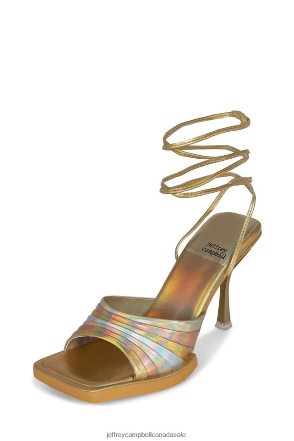 CARRIED Women Gold Multi PLRNJH1607 Jeffrey Campbell Heeled Sandal