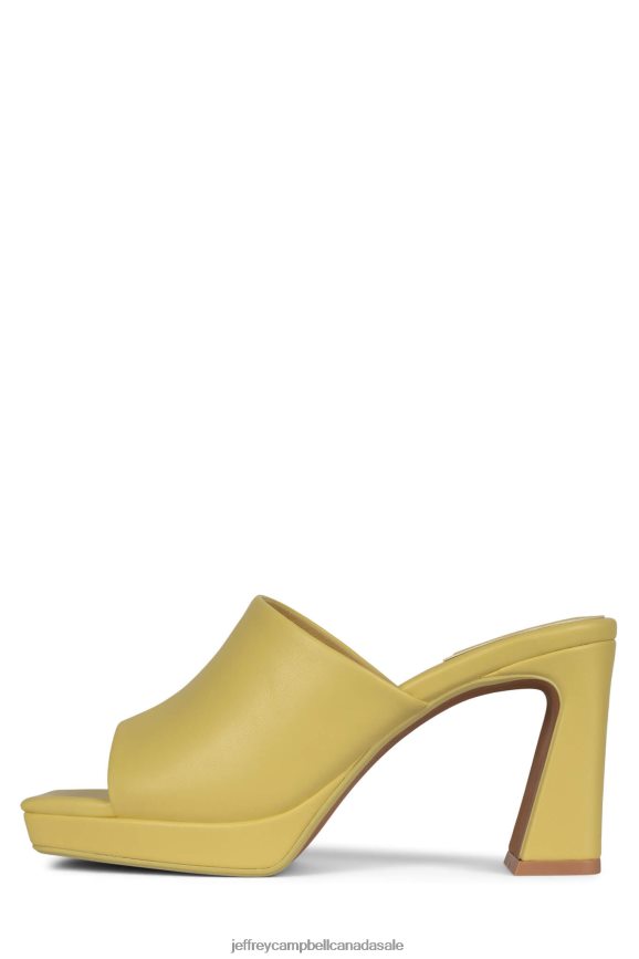 CAVIAR Women Light Yellow PLRNJH1617 Jeffrey Campbell Heeled Sandal