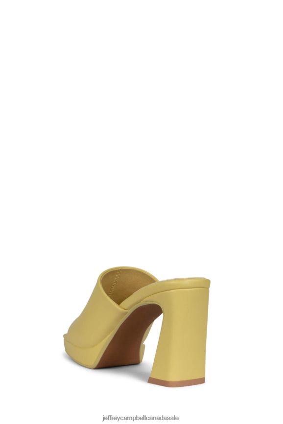 CAVIAR Women Light Yellow PLRNJH1617 Jeffrey Campbell Heeled Sandal