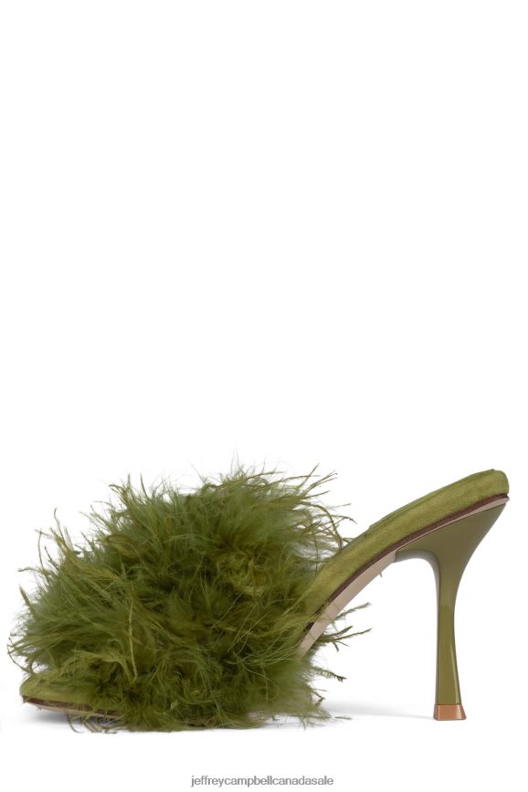 CHAUFFEUR Women Olive PLRNJH1539 Jeffrey Campbell Heeled Sandal