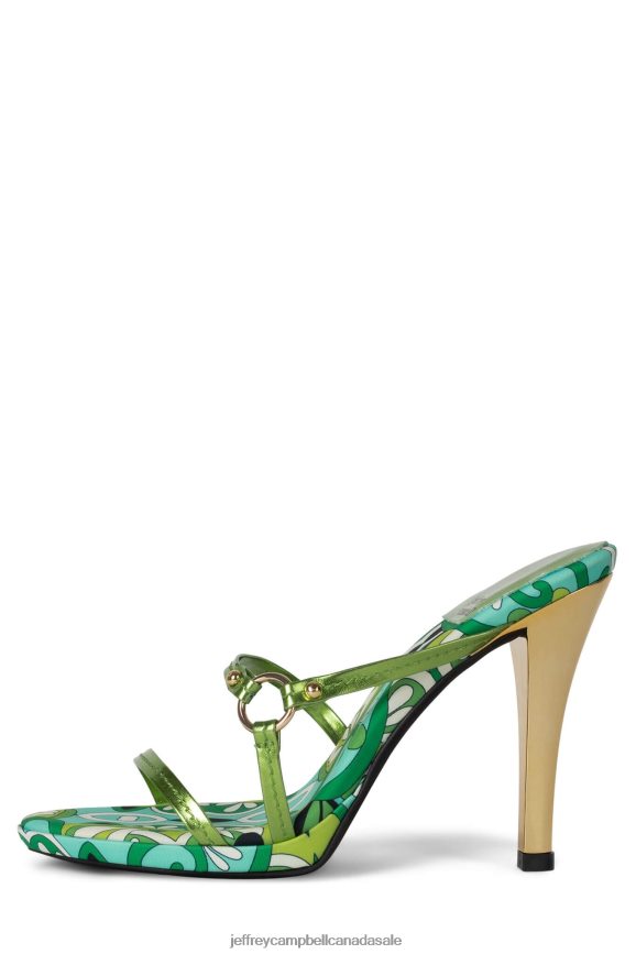 CURIOSITY Women Green Multi Green PLRNJH1434 Jeffrey Campbell Heeled Sandal