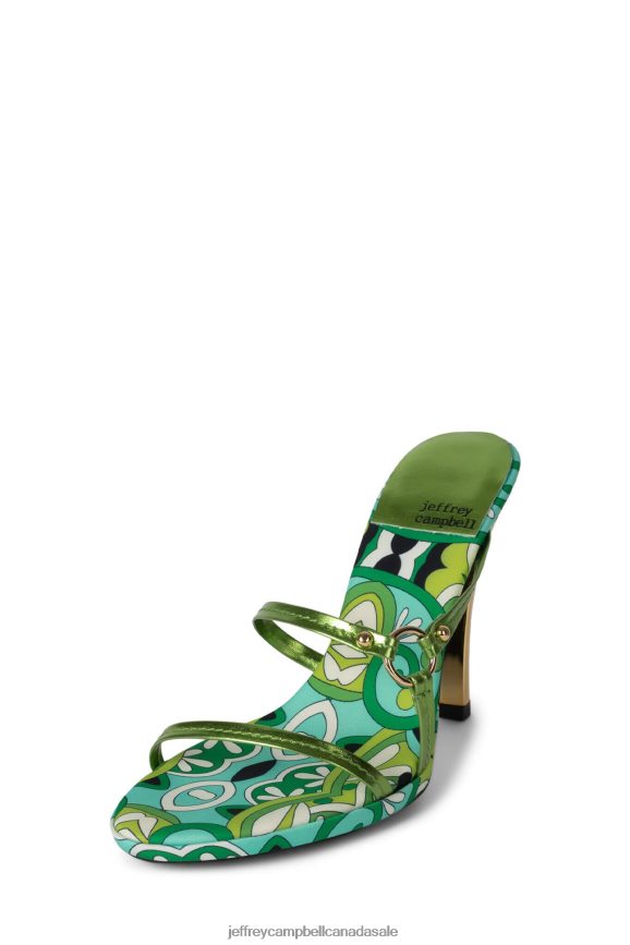 CURIOSITY Women Green Multi Green PLRNJH1434 Jeffrey Campbell Heeled Sandal