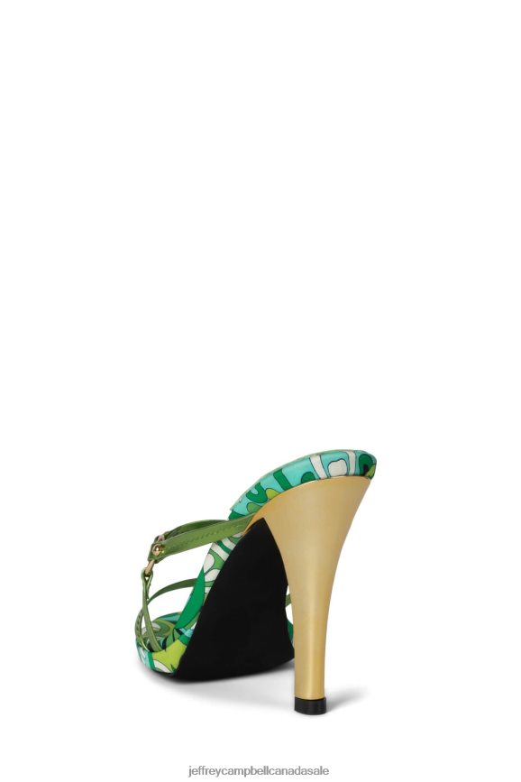 CURIOSITY Women Green Multi Green PLRNJH1434 Jeffrey Campbell Heeled Sandal