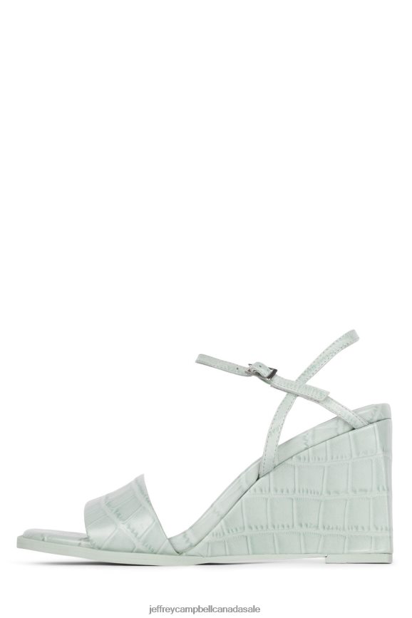 CUTIE-2 Women Mint Croco PLRNJH1590 Jeffrey Campbell Heeled Sandal