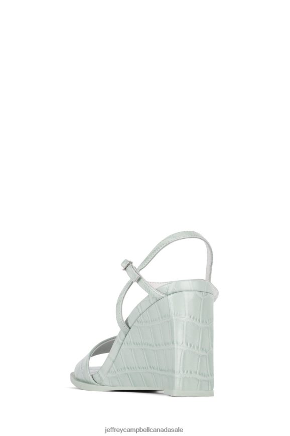 CUTIE-2 Women Mint Croco PLRNJH1590 Jeffrey Campbell Heeled Sandal