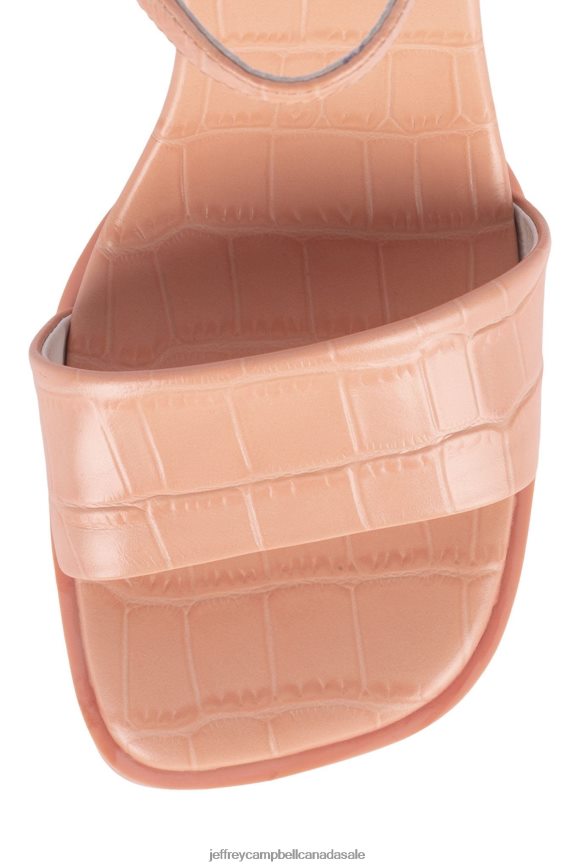 CUTIE-2 Women Peach Croco PLRNJH1591 Jeffrey Campbell Heeled Sandal