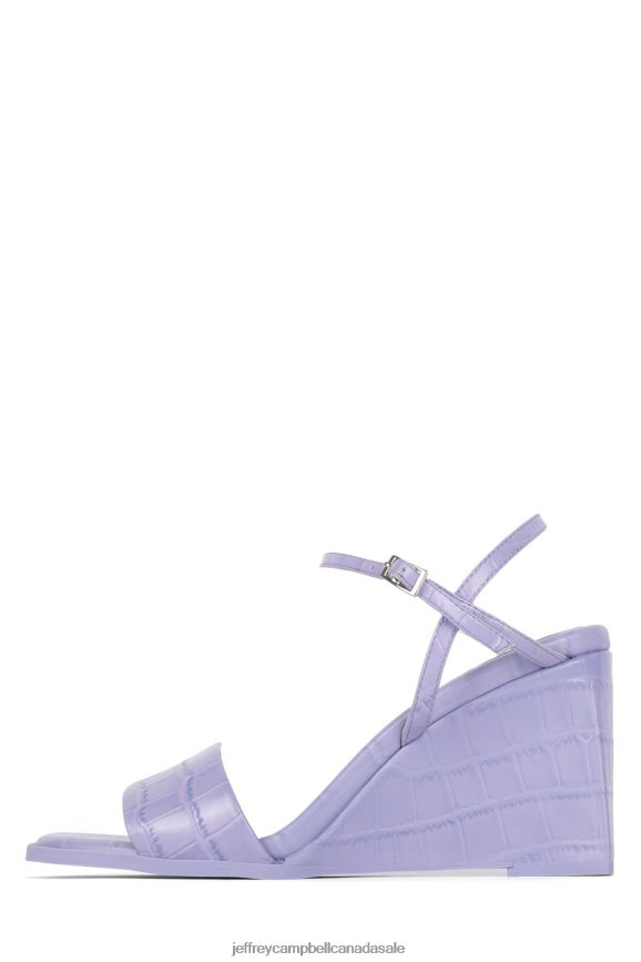 CUTIE-2 Women Periwinkle Croco PLRNJH1592 Jeffrey Campbell Heeled Sandal
