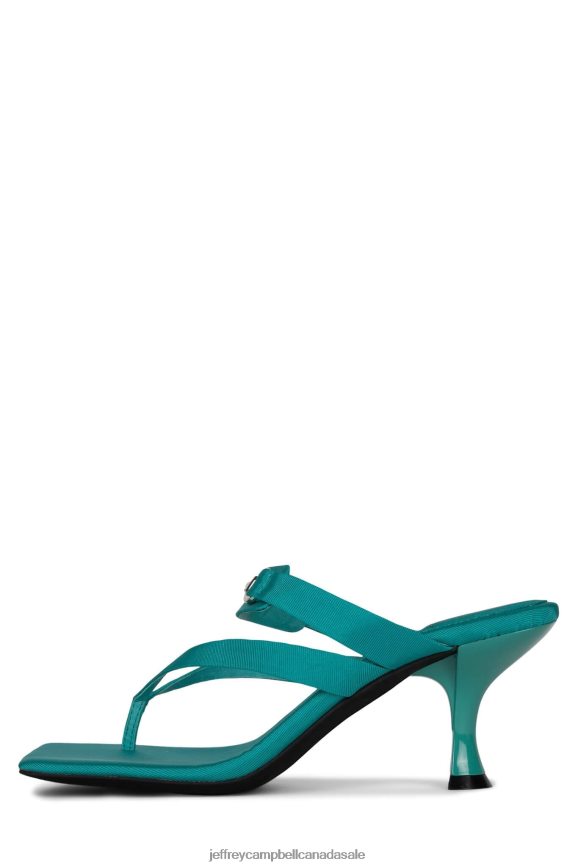 DEVIOUS Women Aqua Faille Silver PLRNJH1468 Jeffrey Campbell Heeled Sandal