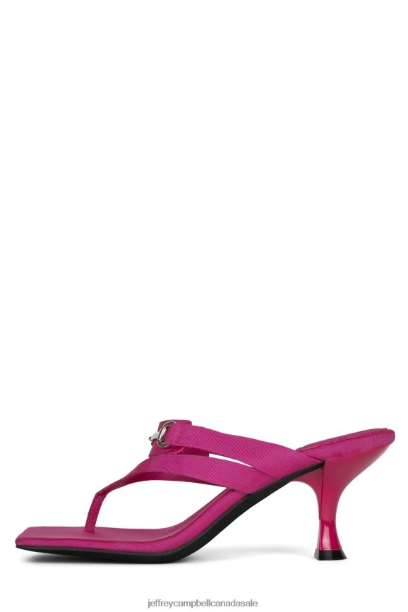 DEVIOUS Women Fuchsia Faille Silver PLRNJH1469 Jeffrey Campbell Heeled Sandal