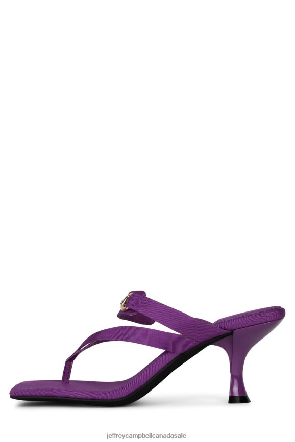 DEVIOUS Women Purple Faille Gold PLRNJH1470 Jeffrey Campbell Heeled Sandal
