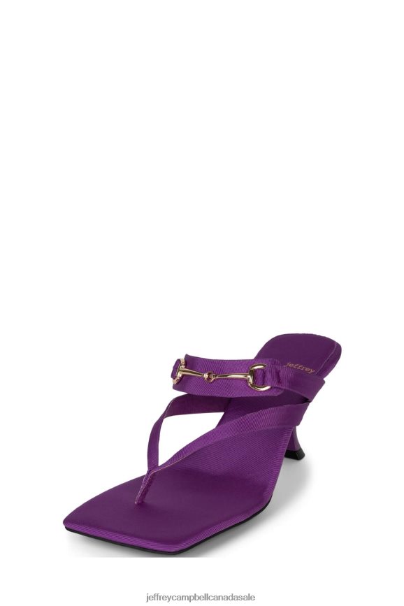 DEVIOUS Women Purple Faille Gold PLRNJH1470 Jeffrey Campbell Heeled Sandal