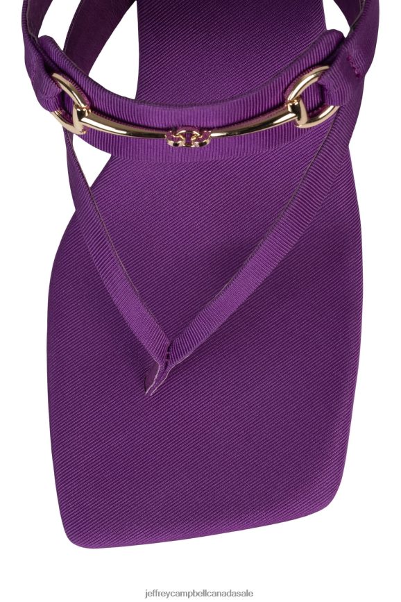 DEVIOUS Women Purple Faille Gold PLRNJH1470 Jeffrey Campbell Heeled Sandal