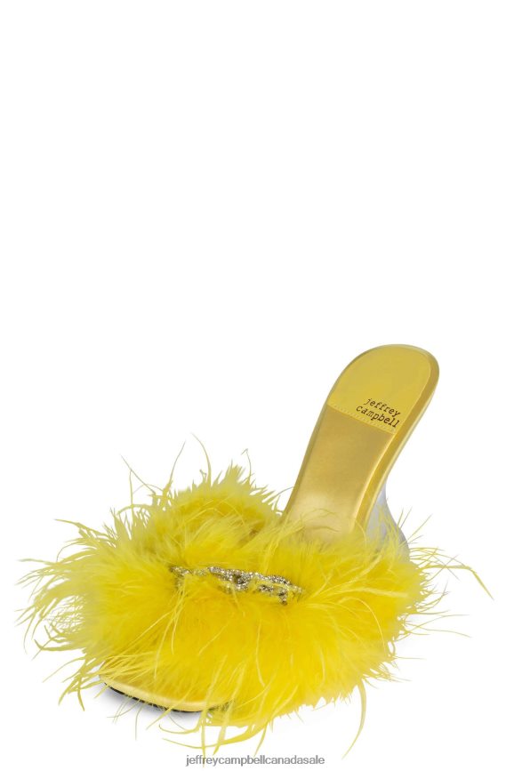 DODIE Women Yellow Silver PLRNJH1515 Jeffrey Campbell Heeled Sandal