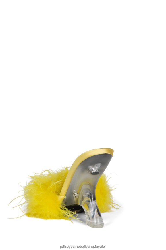 DODIE Women Yellow Silver PLRNJH1515 Jeffrey Campbell Heeled Sandal