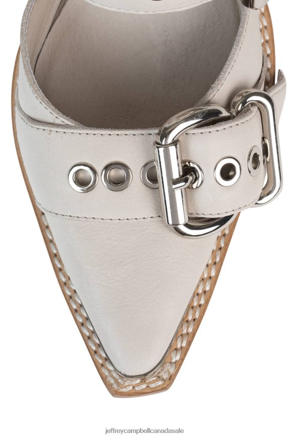 EMILIA Women Ivory Silver PLRNJH52 Jeffrey Campbell Heeled Sandal
