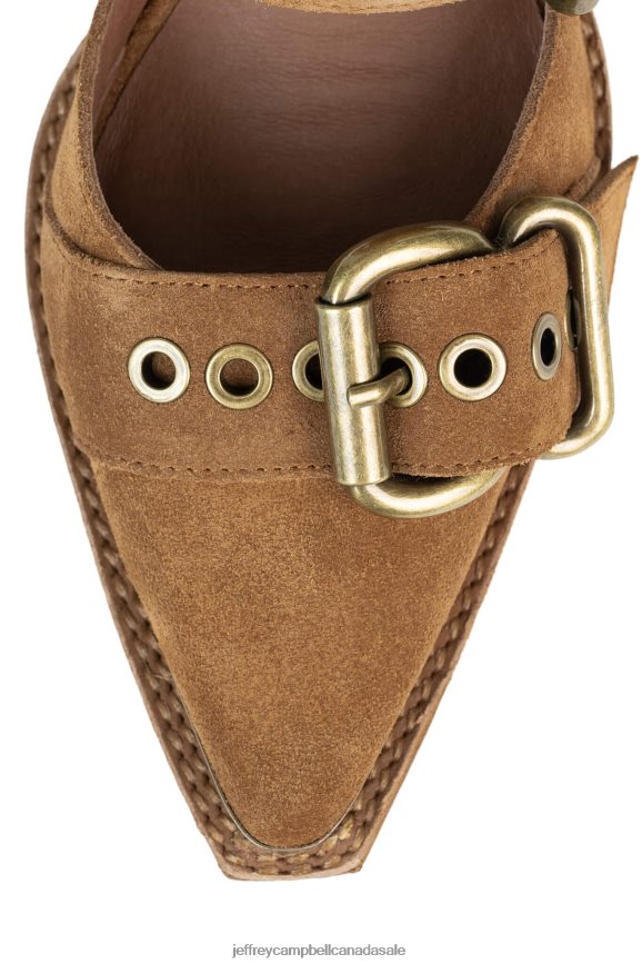 EMILIA Women Tan Suede PLRNJH53 Jeffrey Campbell Heeled Sandal