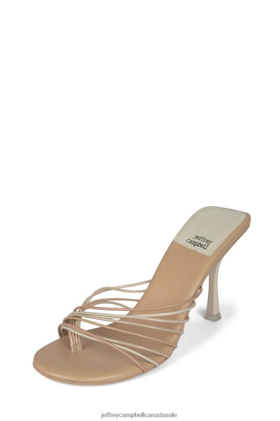 ENNUIT Women Natural Combo PLRNJH1594 Jeffrey Campbell Heeled Sandal
