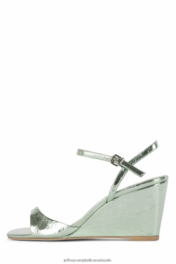 ENTREE Women Mint Metallic PLRNJH1564 Jeffrey Campbell Heeled Sandal