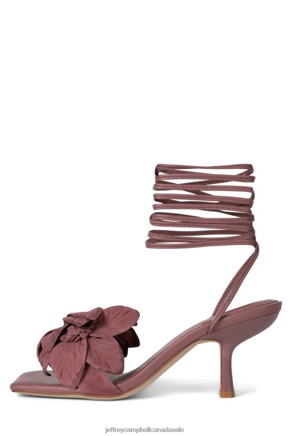 ESSENCE Women Pink Suede PLRNJH129 Jeffrey Campbell Heeled Sandal