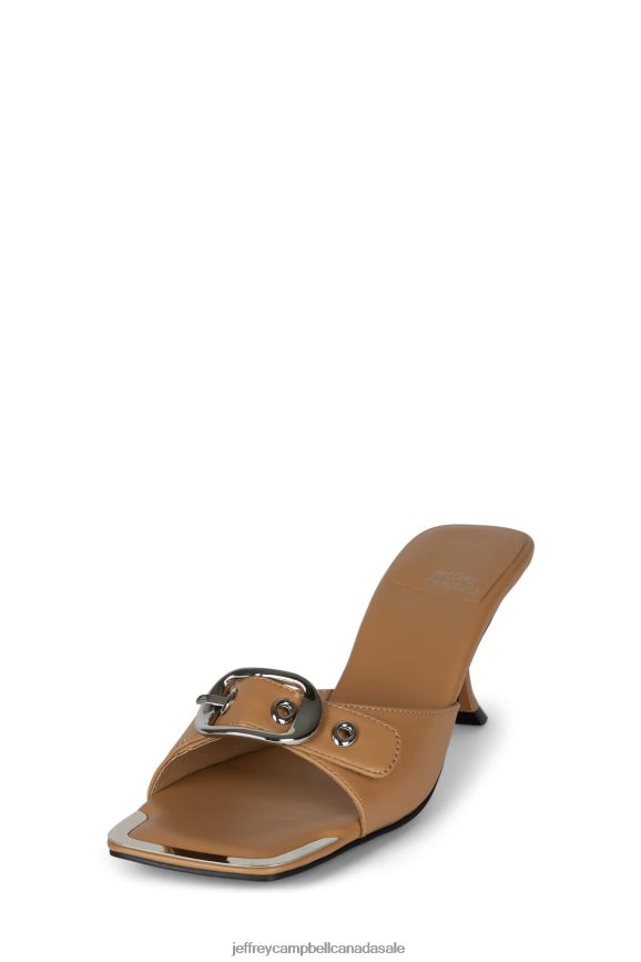 FASTEN-UP Women Natural Silver PLRNJH1489 Jeffrey Campbell Heeled Sandal