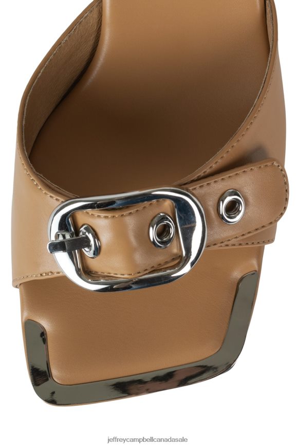 FASTEN-UP Women Natural Silver PLRNJH1489 Jeffrey Campbell Heeled Sandal