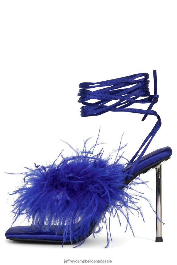 FINESSE Women Blue Silver PLRNJH1504 Jeffrey Campbell Heeled Sandal