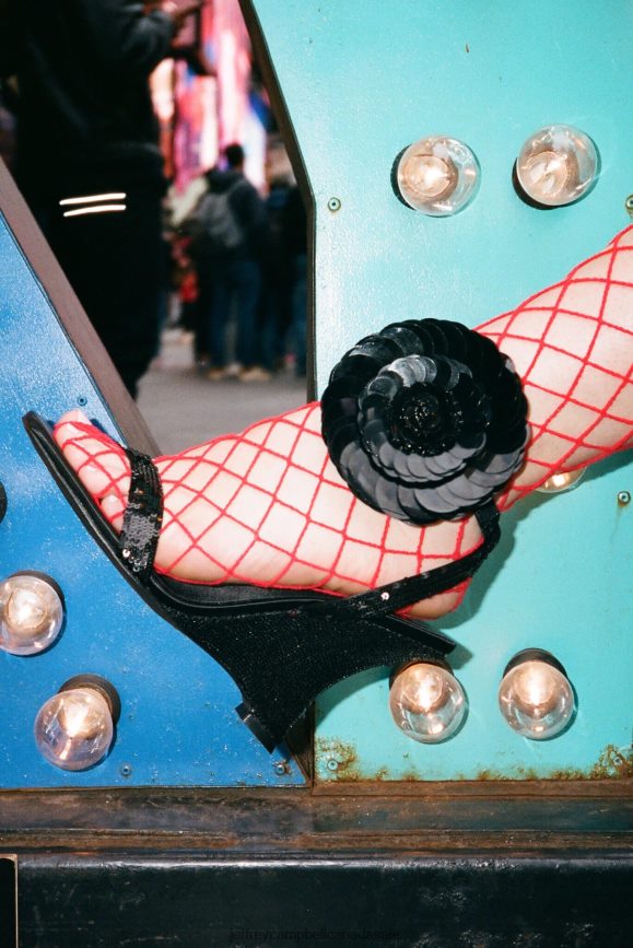 FLORALINE Women Black Sequins PLRNJH1549 Jeffrey Campbell Heeled Sandal