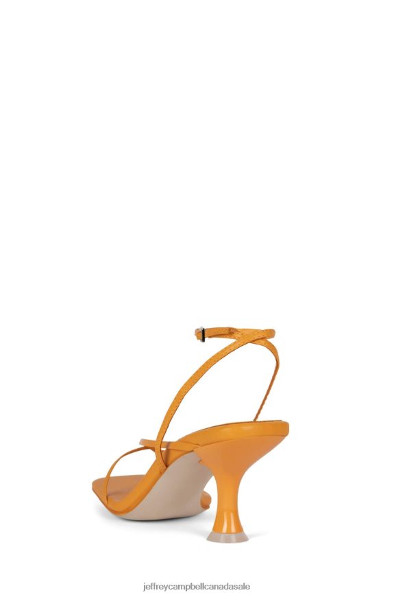 FLUXX Women Light Orange PLRNJH1492 Jeffrey Campbell Heeled Sandal