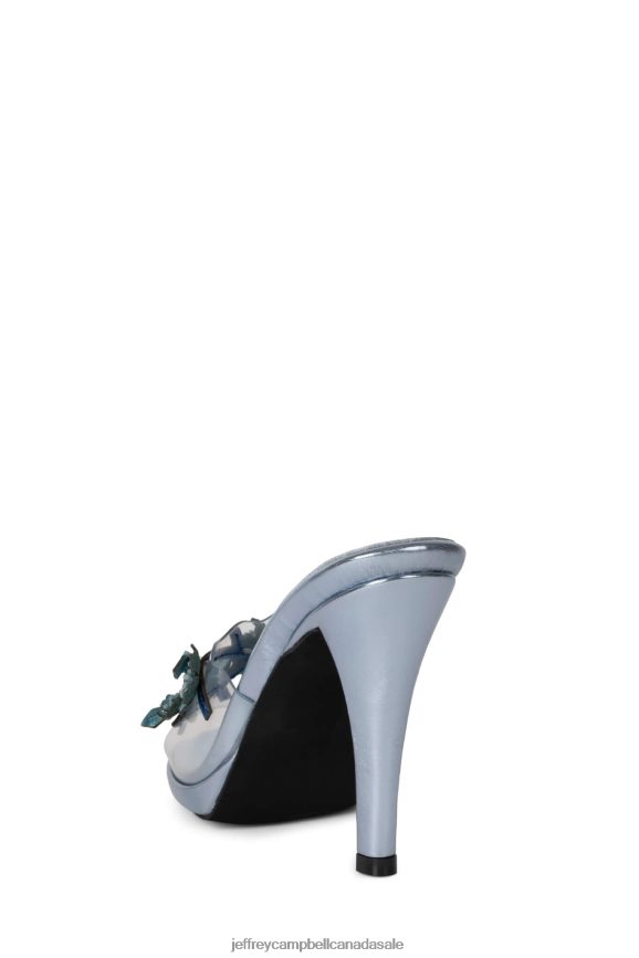 FRESHEST Women Blue Metallic Combo PLRNJH1436 Jeffrey Campbell Heeled Sandal