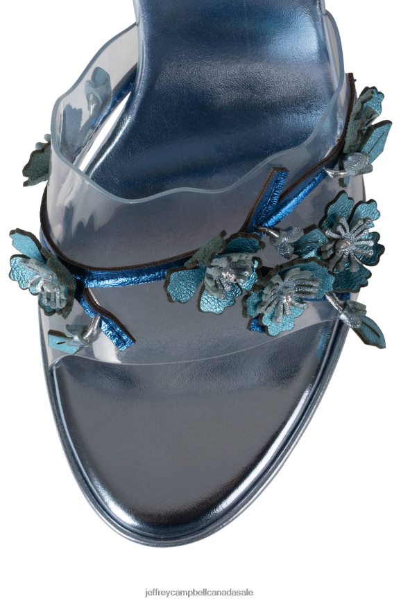 FRESHEST Women Blue Metallic Combo PLRNJH1436 Jeffrey Campbell Heeled Sandal