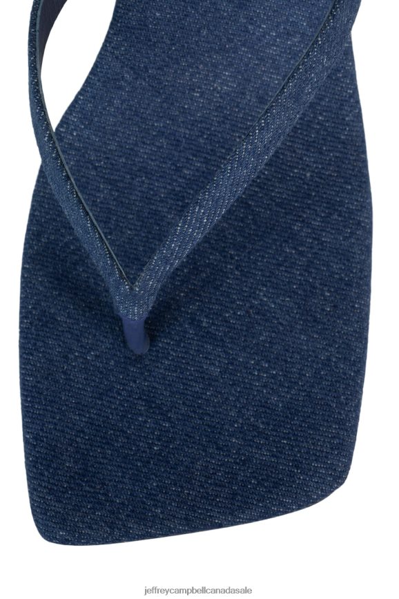 FUSED-NB Women Blue Denim PLRNJH1405 Jeffrey Campbell Heeled Sandal