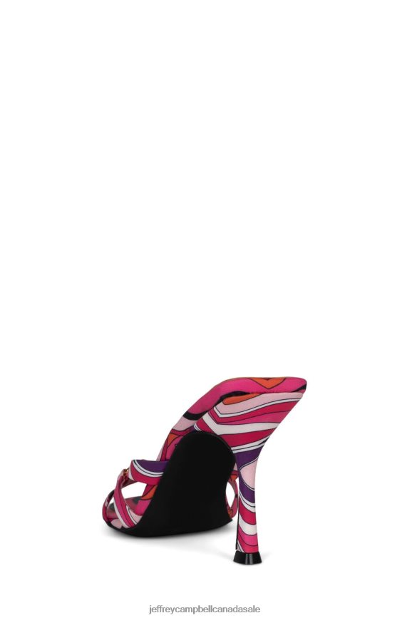 HINGED Women Fuchsia Pink Multi PLRNJH1471 Jeffrey Campbell Heeled Sandal