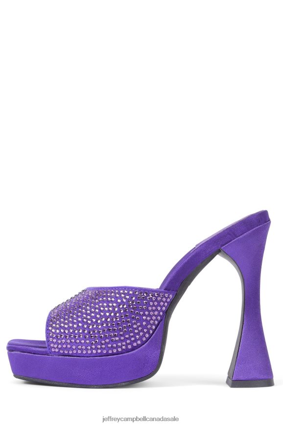 HOLLYWOODJ Women Purple Satin Purple PLRNJH1567 Jeffrey Campbell Heeled Sandal