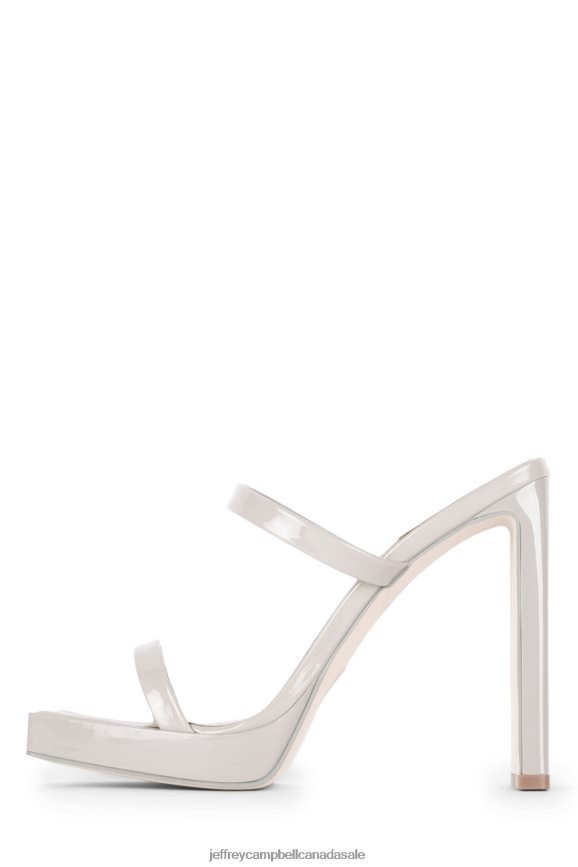 HUSTLER Women Grey Patent PLRNJH1555 Jeffrey Campbell Heeled Sandal