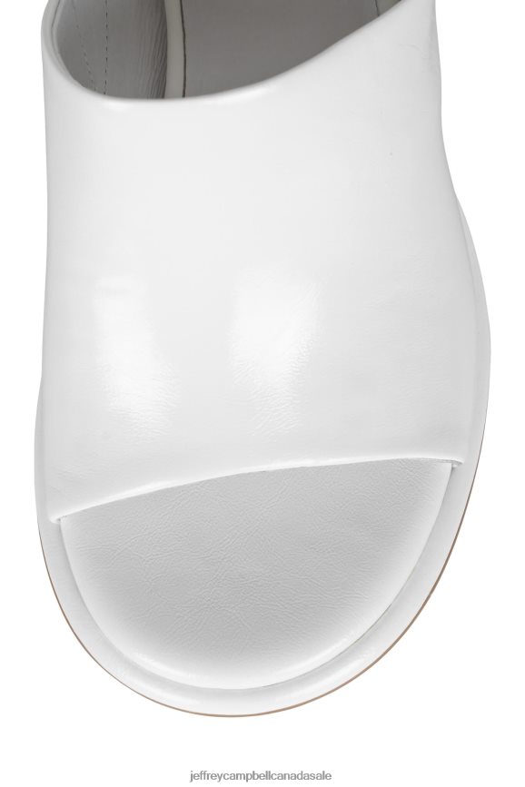 IMPLICIT Women White Crinkle Patent PLRNJH1562 Jeffrey Campbell Heeled Sandal