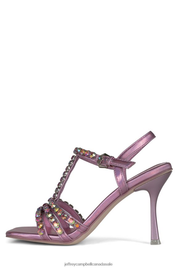JWL-T Women Pink Iridescent PLRNJH1603 Jeffrey Campbell Heeled Sandal