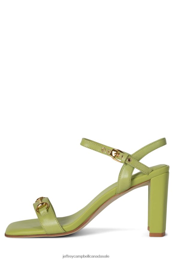 LIVELY Women Green Gold PLRNJH1450 Jeffrey Campbell Heeled Sandal